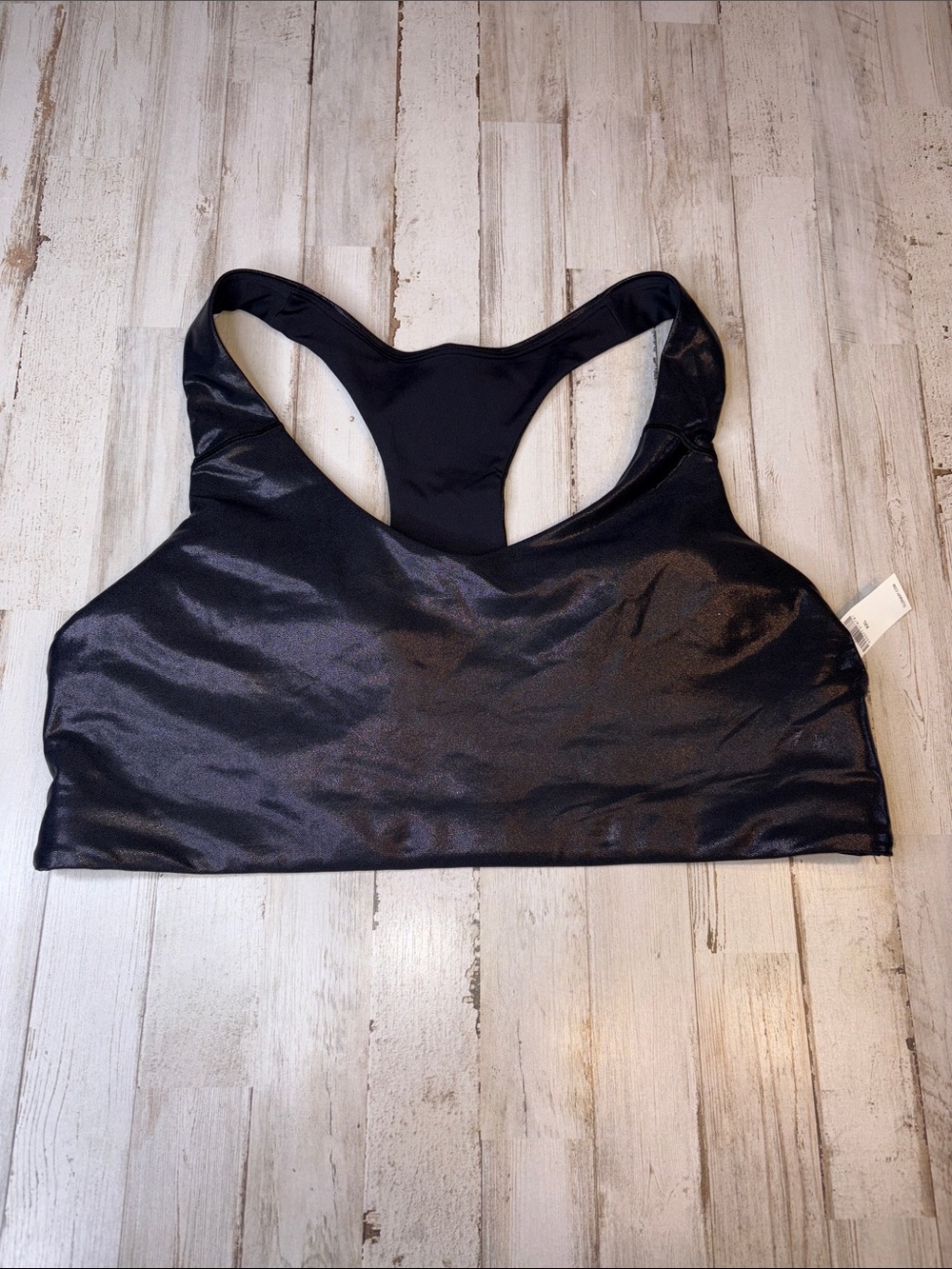 Old Navy Active Powersoft Black Racerback Sports Bra Size XXL NWT
